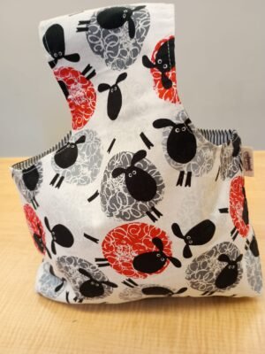 Bolsos para manualidades "Ovejitas rojas"
