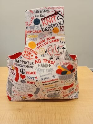 Bolso para manualidades "Knit happens"