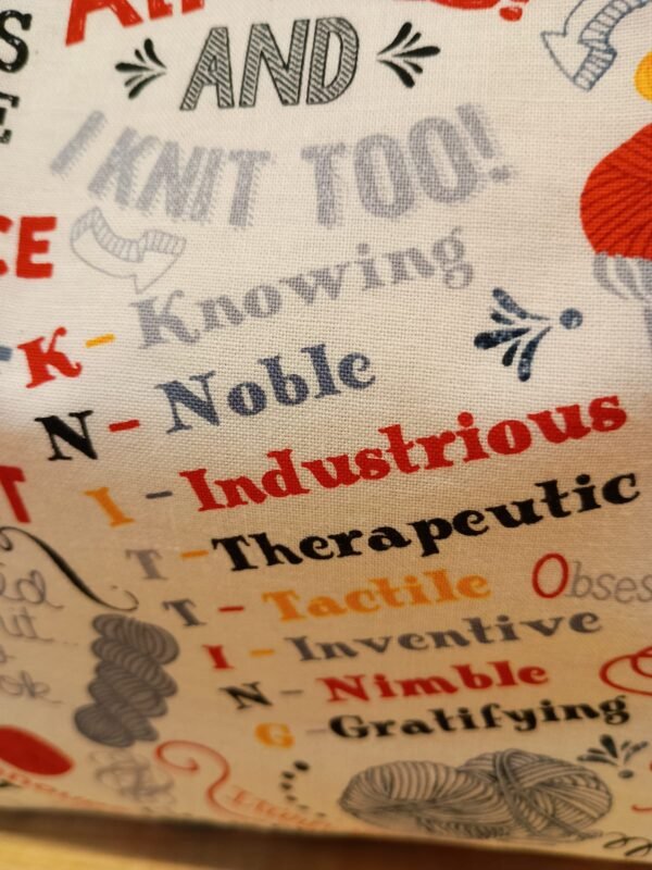 Bolso para manualidades "Knit happens"