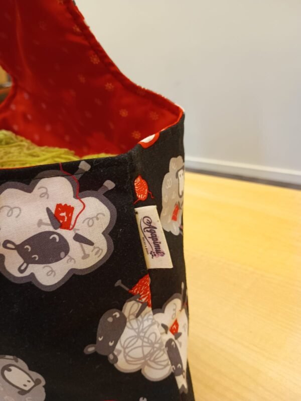 Bolsos para manualidades "Ovejitas tejedoras"