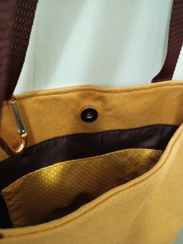 Bolso ecocuero - amarillo