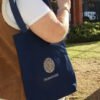 Bolso denim azul  "Huella digital"