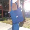 Bolso denim - Bouquet de flores