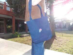 Bolso denim - Bouquet de flores