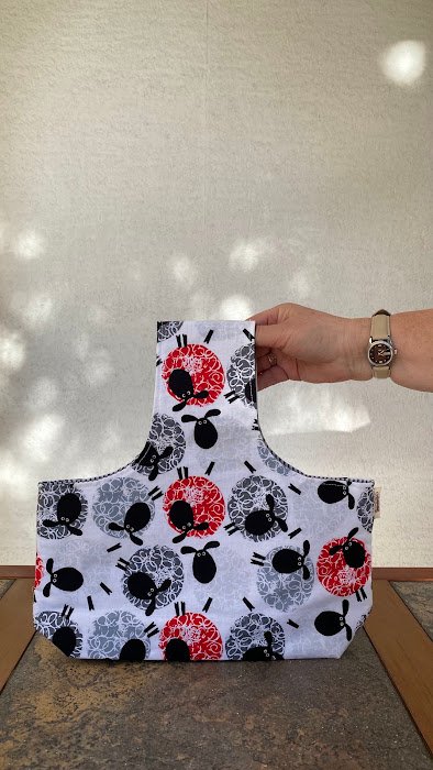 Bolsos para manualidades "Ovejitas rojas"