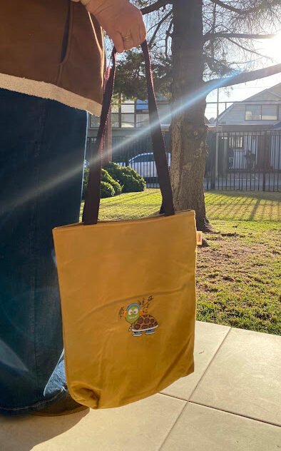Bolso ecocuero - amarillo