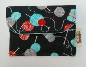 Porta documentos ovillos de lana